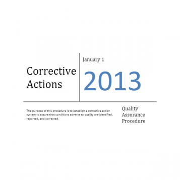 Corrective Actions