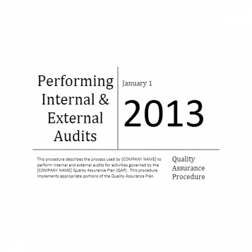 Performing Internal and External Audits
