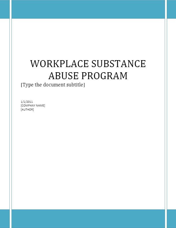 Workplace Substance Abuse Program